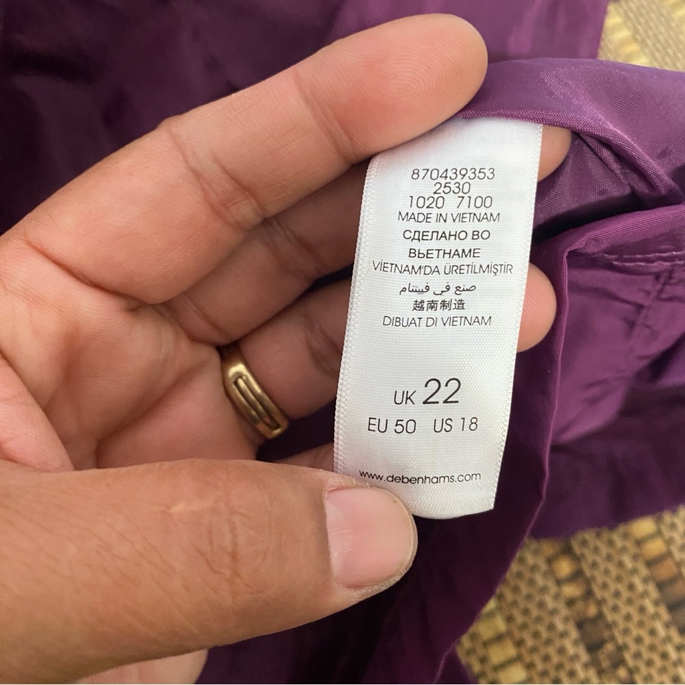 Maine New England Women’s Plum Utility‎ Jacket US 18 Pockets Outdoor Coat NWOT - Picture 10 of 13